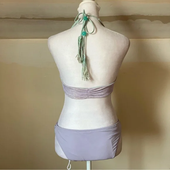 Victoria's Secret Reversible Boho Bikini Set in Aquamarine & Lavender size Small - Picture 8 of 12
